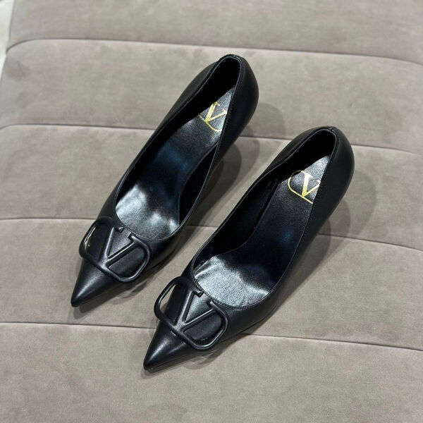 Туфли Valentino женский кожа черный 121249-3