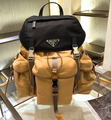 Мужской рюкзак Prada мужской нейлон горчичный 53376-1