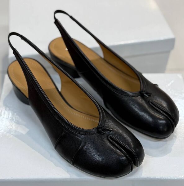 Туфли Maison Margiela женский кожа черный 185133