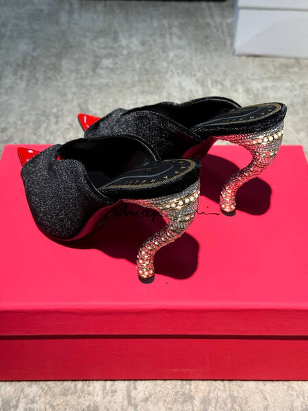 Туфли Schiaparelli женский замша черный 191216-5