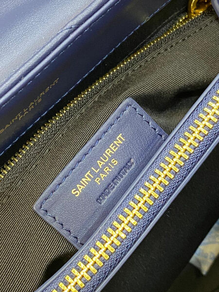 Сумка Saint Laurent женский кожа синий 97080-2