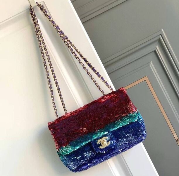 Сумка Chanel Mini женский бордовый 138483