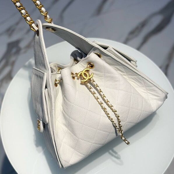 Сумка Chanel женский кожа белый 186634