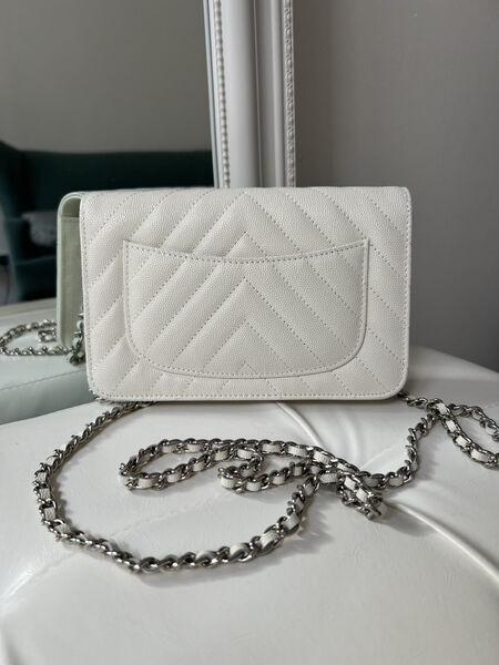 Сумка Chanel Mini женский кожа белый 143079-2