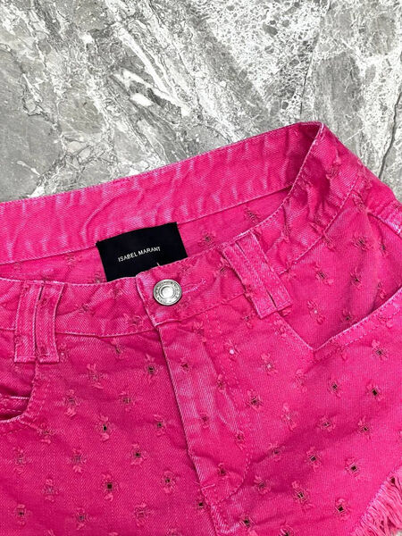 Шорты Isabel Marant женский бордовый 117443-4