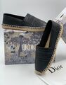 Эспадрильи Christian Dior женский кожа черный 91352-3