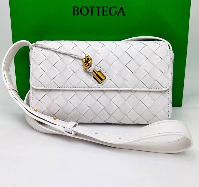 Сумка Bottega Veneta Mini женский кожа белый 156375