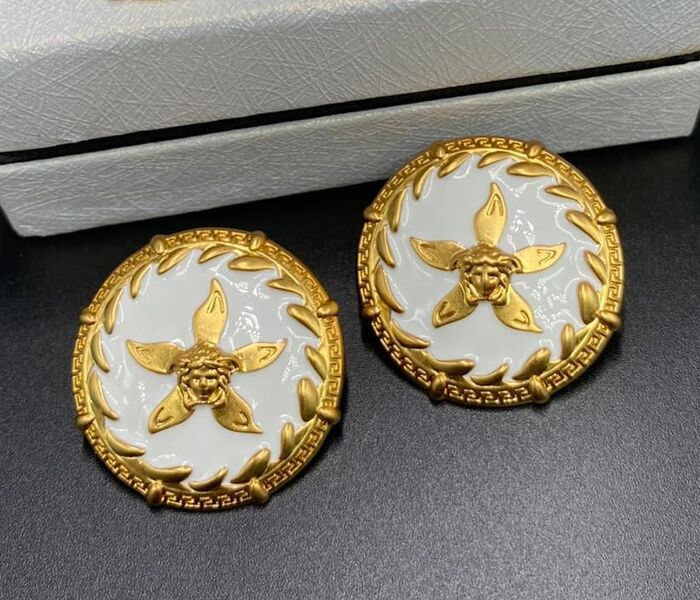 Серьги Versace белый 70840