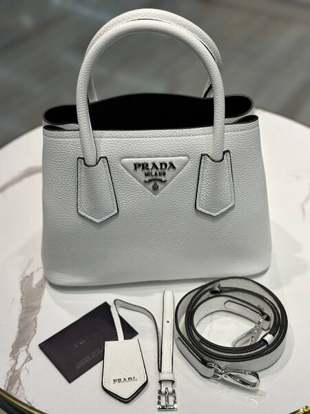 Сумка Prada женский кожа графитовый 158902