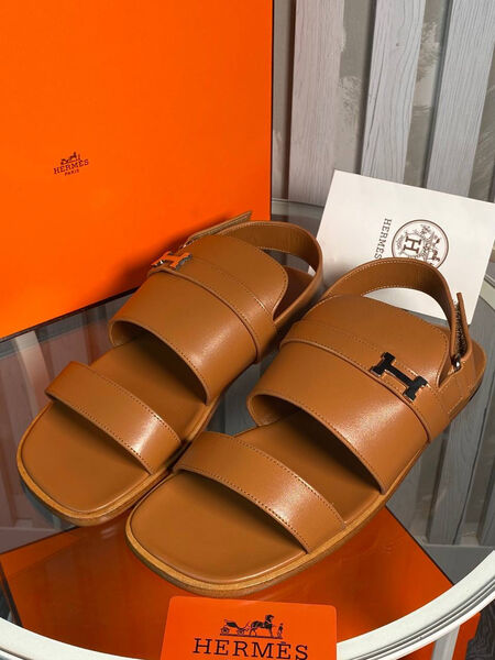 Мужские сандалии Hermès мужской кожа 151993-5