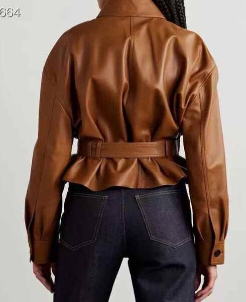 Куртка Saint Laurent женский кожа 173158-2