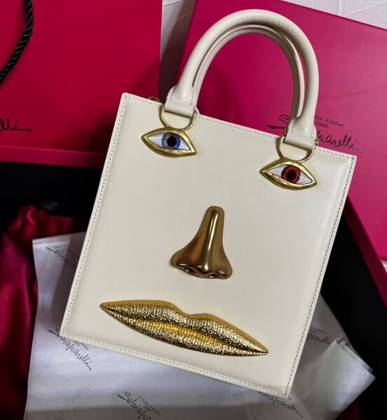 Сумка Schiaparelli женский кожа белый 174280