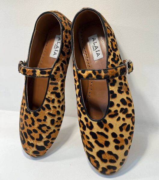 Балетки Alaïa женский леопардовый 123352