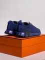 Мужские кроссовки Hermès мужской замша синий 140307-5