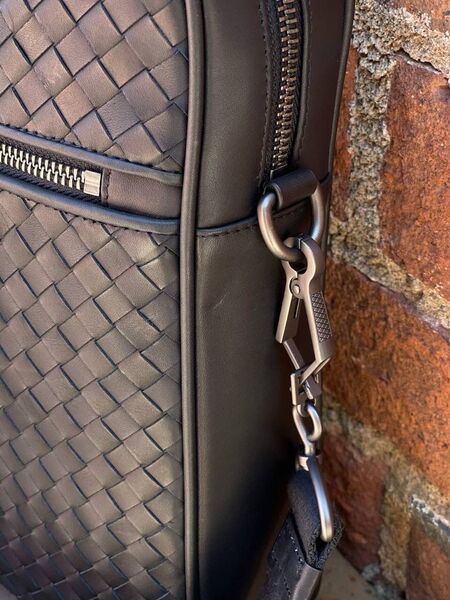 Мужской портфель Bottega Veneta мужской кожа синий 52033-3