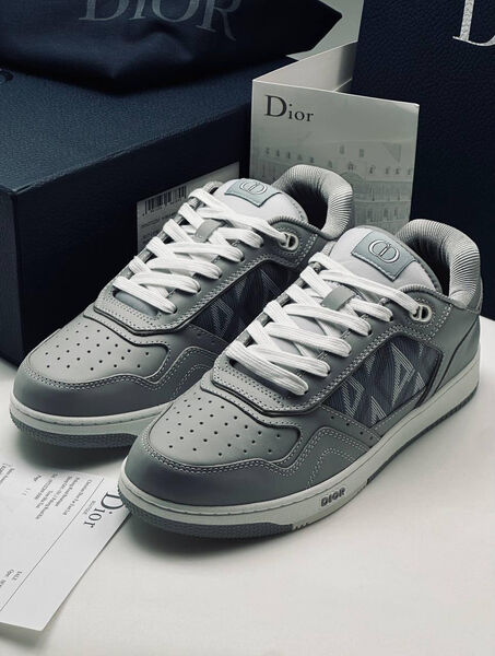 Мужские кроссовки Christian Dior мужской кожа графитовый 154520-2