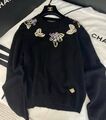Свитер Chanel женский вязаная ткань черный 194950-1