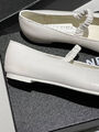 Балетки Chanel женский кожа белый 139292-2