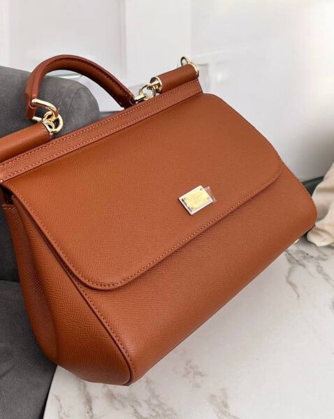 Сумка Dolce & Gabbana женский кожа бежевый 156592-2