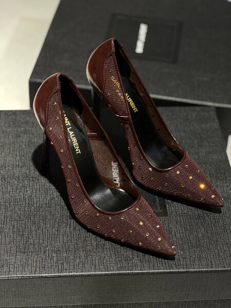 Туфли Saint Laurent женский сетка 146210-2