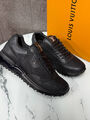 Мужские кроссовки Louis Vuitton мужской кожа черный 190433-6
