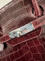 Сумка Hermès Birkin 35 ручная работа женский кожа бордовый 98480-3