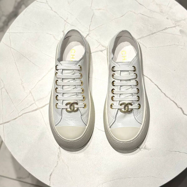 Кеды Chanel женский кожа белый 146145-4