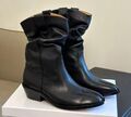 Сапоги Maison Margiela женский кожа черный 124965-1