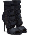 Туфли Balmain женский текстиль черный 121484-1