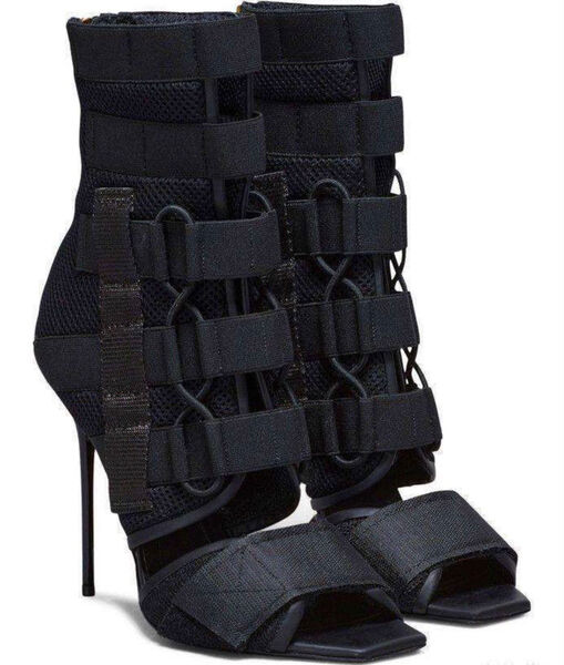 Туфли Balmain женский текстиль черный,серебристый 121484