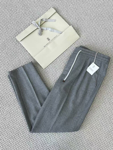 Мужские брюки Brunello Cucinelli мужской графитовый 174334-5