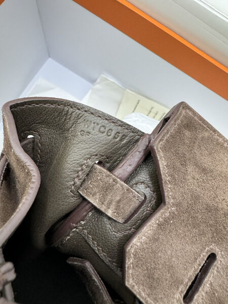 Сумка Hermès Birkin 25 женский замша 155734-5