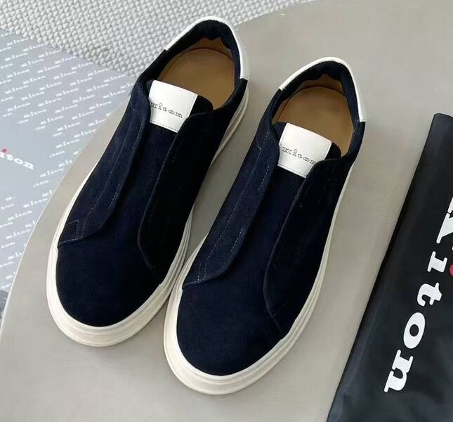 Мужские кеды Kiton мужской замша синий 184261