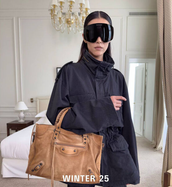 Сумка Balenciaga женский замша бежевый 200107-2