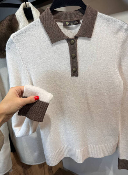 Поло Loro Piana женский белый 202149