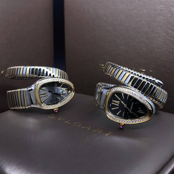 Часы Bvlgari Serpenti Spiga графитовый 127677-6