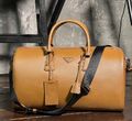 Дорожная сумка Prada мужской кожа горчичный 19283-1
