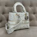 Сумка Christian Dior Lady женский текстиль бежевый 141968-2