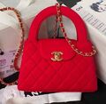 Сумка Chanel Shopping Mini женский замша бордовый 129072-1