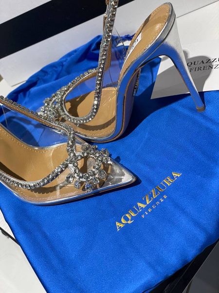 Босоножки Aquazzura женский графитовый 11689-6