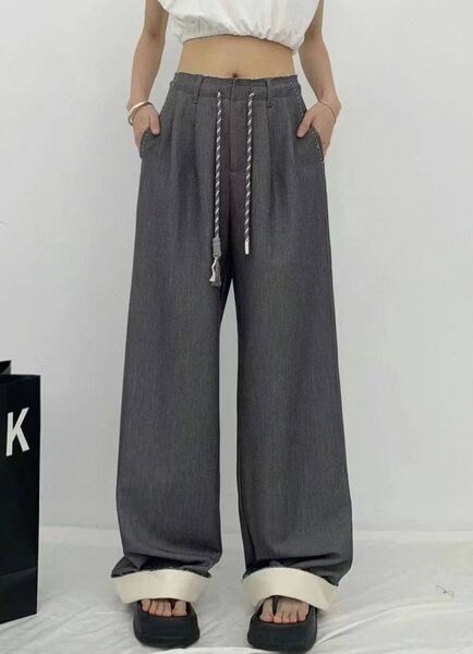 Брюки Maison Margiela женский графитовый 192100