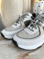 Кроссовки Chanel женский текстиль графитовый 98249-3