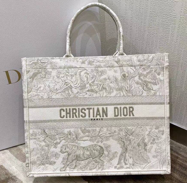 Сумка Christian Dior Book 41 женский текстиль графитовый 74187
