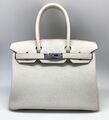Сумка Hermès Birkin 30 ручная работа женский кожа белый 75336-1