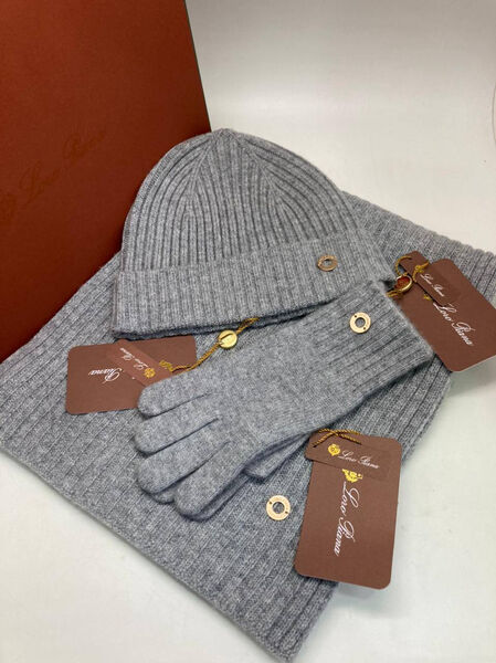 Комплект Loro Piana женский кашемир графитовый 164296