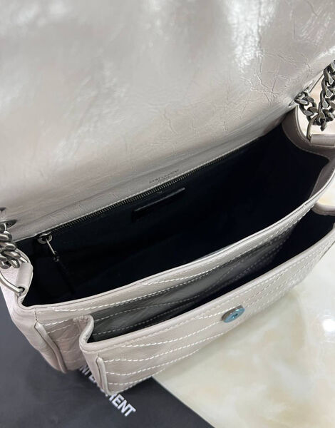 Сумка Saint Laurent Niki Medium женский кожа графитовый 160387-9