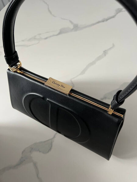 Сумка Christian Dior женский кожа черный 129765-4