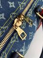 Дорожная сумка Louis Vuitton мужской кожа синий 19235-6
