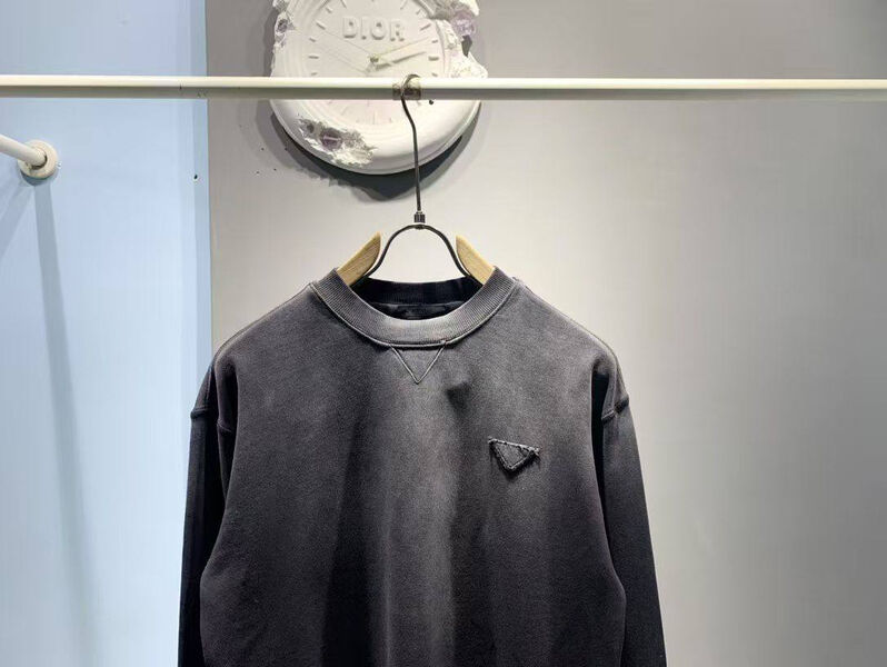 Мужской свитшот Prada мужской графитовый 171557-2