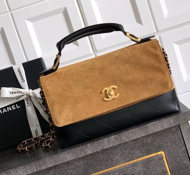 Сумка Chanel женский кожа черный 195080